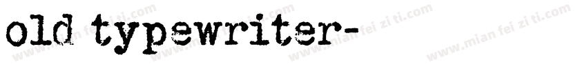 old typewriter字体转换